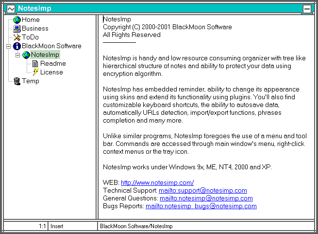 NotesImp Screenshot